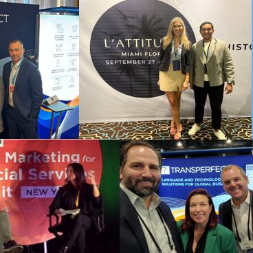 Collage of photos from TPT conferences