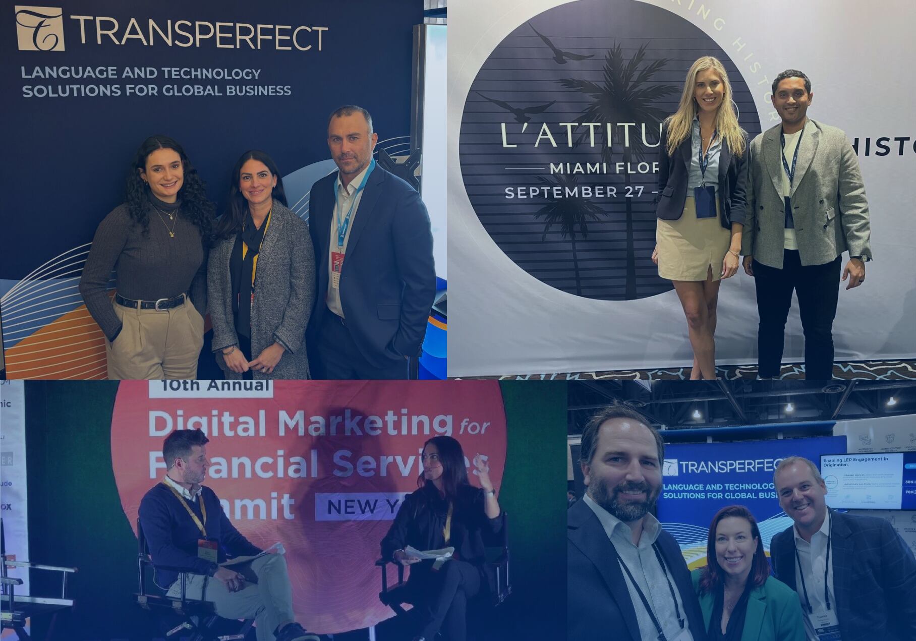 Financial services EOY recap conference + tradeshow collage
