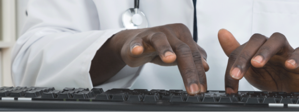 Man Typing